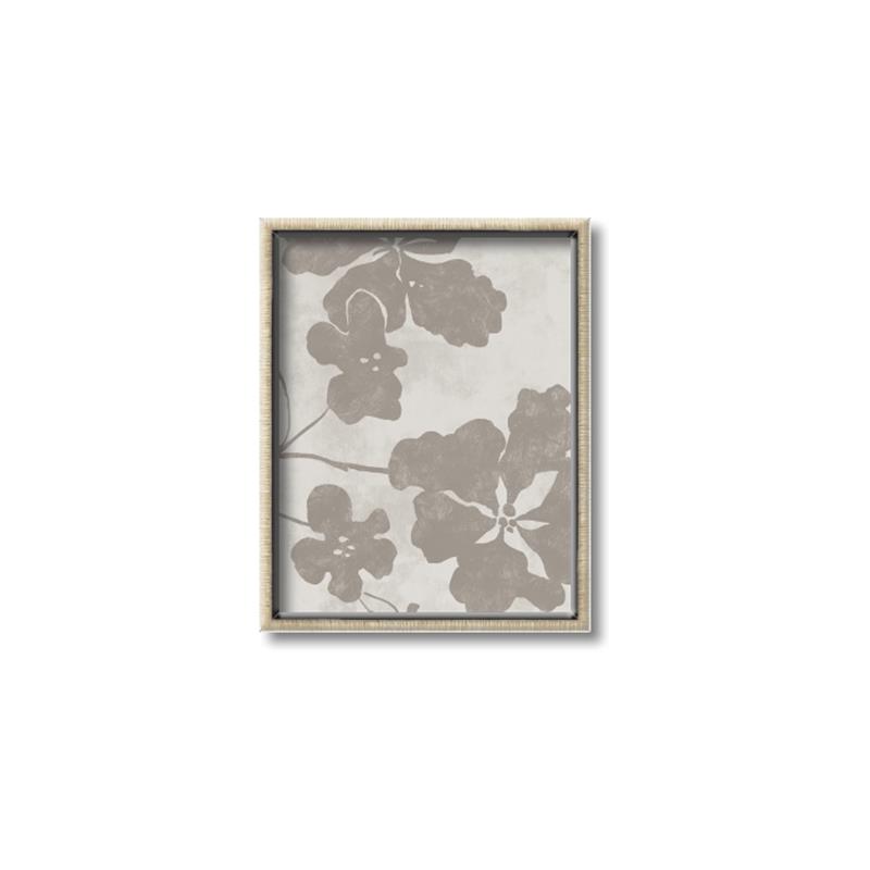 Picture of Floral  Shapes in Beaver Brown IV _GroupedProduct_Rectangle_Portrait_Canvas_Framed_