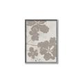 Picture of Floral  Shapes in Beaver Brown IV _GroupedProduct_Rectangle_Portrait_Canvas_Framed_