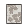 Picture of Floral  Shapes in Beaver Brown IV _GroupedProduct_Rectangle_Portrait_Canvas_Framed_