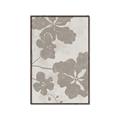 Picture of Floral  Shapes in Beaver Brown IV _GroupedProduct_Rectangle_Portrait_Canvas_Framed_