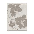 Picture of Floral  Shapes in Beaver Brown IV _GroupedProduct_Rectangle_Portrait_Canvas_Framed_