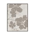 Picture of Floral  Shapes in Beaver Brown IV _GroupedProduct_Rectangle_Portrait_Canvas_Framed_