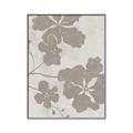 Picture of Floral  Shapes in Beaver Brown IV _GroupedProduct_Rectangle_Portrait_Canvas_Framed_
