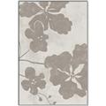 Picture of Floral  Shapes in Beaver Brown IV _GroupedProduct_Rectangle_Portrait_Canvas_Framed_