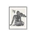 Picture of Seated Nude Woman _GroupedProduct_Rectangle_Portrait_Canvas_Framed_