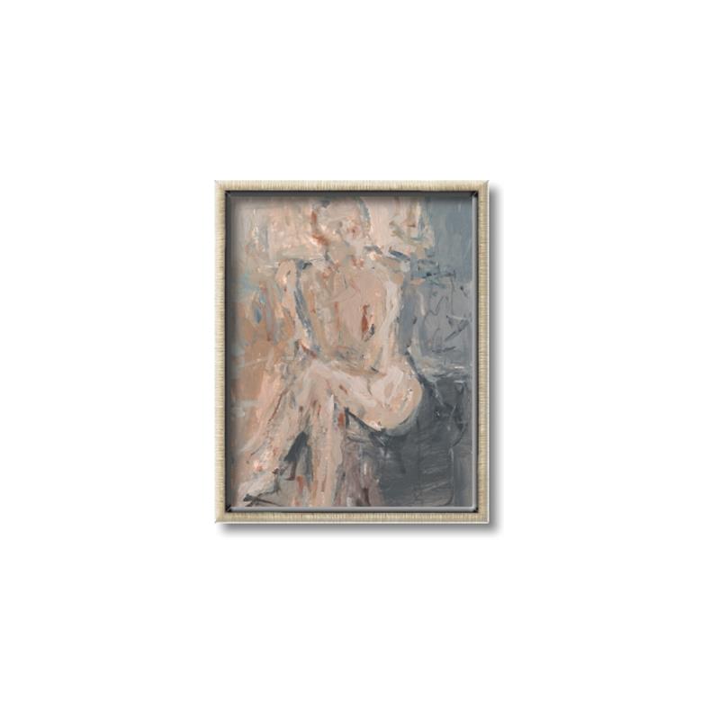 Picture of Unknown Seated Woman I _GroupedProduct_Rectangle_Portrait_Canvas_Framed_