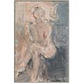 Picture of Unknown Seated Woman I _GroupedProduct_Rectangle_Portrait_Canvas_Framed_