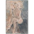 Picture of Unknown Seated Woman I _GroupedProduct_Rectangle_Portrait_Canvas_Framed_