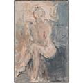 Picture of Unknown Seated Woman I _GroupedProduct_Rectangle_Portrait_Canvas_Framed_