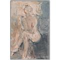 Picture of Unknown Seated Woman I _GroupedProduct_Rectangle_Portrait_Canvas_Framed_