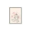 Picture of Paris Perfume and Roses _GroupedProduct_Rectangle_Portrait_Canvas_Framed_