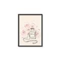 Picture of Paris Perfume and Roses _GroupedProduct_Rectangle_Portrait_Canvas_Framed_