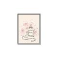 Picture of Paris Perfume and Roses _GroupedProduct_Rectangle_Portrait_Canvas_Framed_