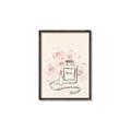 Picture of Paris Perfume and Roses _GroupedProduct_Rectangle_Portrait_Canvas_Framed_