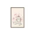 Picture of Paris Perfume and Roses _GroupedProduct_Rectangle_Portrait_Canvas_Framed_