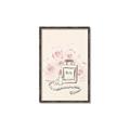 Picture of Paris Perfume and Roses _GroupedProduct_Rectangle_Portrait_Canvas_Framed_