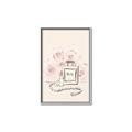 Picture of Paris Perfume and Roses _GroupedProduct_Rectangle_Portrait_Canvas_Framed_