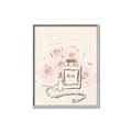 Picture of Paris Perfume and Roses _GroupedProduct_Rectangle_Portrait_Canvas_Framed_