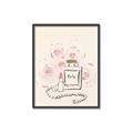 Picture of Paris Perfume and Roses _GroupedProduct_Rectangle_Portrait_Canvas_Framed_