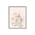 Picture of Paris Perfume and Roses _GroupedProduct_Rectangle_Portrait_Canvas_Framed_