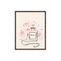 Picture of Paris Perfume and Roses _GroupedProduct_Rectangle_Portrait_Canvas_Framed_