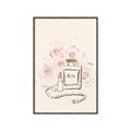 Picture of Paris Perfume and Roses _GroupedProduct_Rectangle_Portrait_Canvas_Framed_