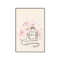 Picture of Paris Perfume and Roses _GroupedProduct_Rectangle_Portrait_Canvas_Framed_