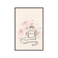 Picture of Paris Perfume and Roses _GroupedProduct_Rectangle_Portrait_Canvas_Framed_