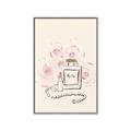 Picture of Paris Perfume and Roses _GroupedProduct_Rectangle_Portrait_Canvas_Framed_