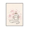 Picture of Paris Perfume and Roses _GroupedProduct_Rectangle_Portrait_Canvas_Framed_