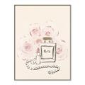 Picture of Paris Perfume and Roses _GroupedProduct_Rectangle_Portrait_Canvas_Framed_