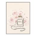 Picture of Paris Perfume and Roses _GroupedProduct_Rectangle_Portrait_Canvas_Framed_