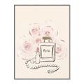 Picture of Paris Perfume and Roses _GroupedProduct_Rectangle_Portrait_Canvas_Framed_
