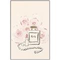 Picture of Paris Perfume and Roses _GroupedProduct_Rectangle_Portrait_Canvas_Framed_