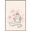 Picture of Paris Perfume and Roses _GroupedProduct_Rectangle_Portrait_Canvas_Framed_