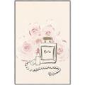 Picture of Paris Perfume and Roses _GroupedProduct_Rectangle_Portrait_Canvas_Framed_