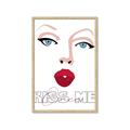 Picture of Kiss Me _GroupedProduct_Rectangle_Portrait_Framed_Matted_