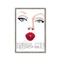 Picture of Kiss Me _GroupedProduct_Rectangle_Portrait_Framed_Matted_