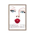Picture of Kiss Me _GroupedProduct_Rectangle_Portrait_Framed_Matted_