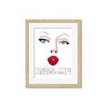 Picture of Kiss Me _GroupedProduct_Rectangle_Portrait_Framed_Matted_