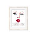 Picture of Kiss Me _GroupedProduct_Rectangle_Portrait_Framed_Matted_