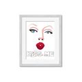 Picture of Kiss Me _GroupedProduct_Rectangle_Portrait_Framed_Matted_