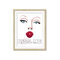 Picture of Kiss Me _GroupedProduct_Rectangle_Portrait_Framed_Matted_