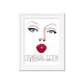 Picture of Kiss Me _GroupedProduct_Rectangle_Portrait_Framed_Matted_