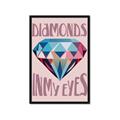 Picture of Diamond Eyes _GroupedProduct_Rectangle_Portrait_Framed_Matted_