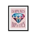 Picture of Diamond Eyes _GroupedProduct_Rectangle_Portrait_Framed_Matted_