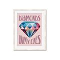 Picture of Diamond Eyes _GroupedProduct_Rectangle_Portrait_Framed_Matted_