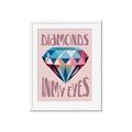 Picture of Diamond Eyes _GroupedProduct_Rectangle_Portrait_Framed_Matted_