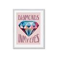 Picture of Diamond Eyes _GroupedProduct_Rectangle_Portrait_Framed_Matted_