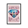 Picture of Diamond Eyes _GroupedProduct_Rectangle_Portrait_Framed_Matted_